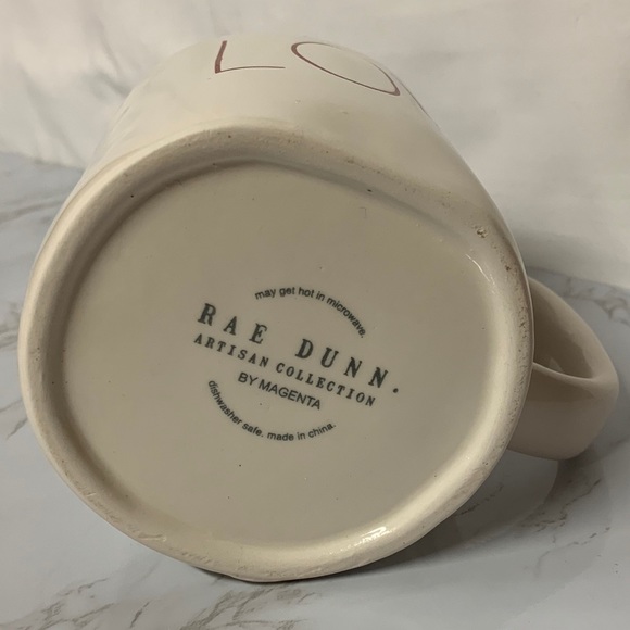 LOVE Rae Dunn Mug with Red Inside - Picture 2 of 2